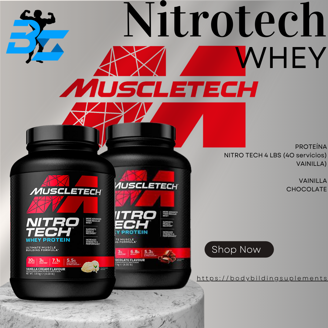 PROTEÍNA NITRO TECH 4 LBS (4O servicios)