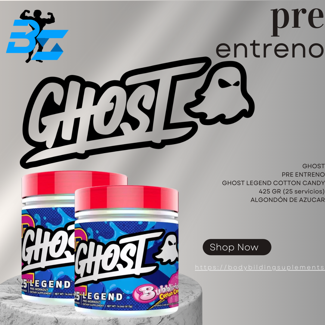 GHOST PRE ENTRENO GHOST LEGEND COTTON CANDY 425 GR (25 servicios)