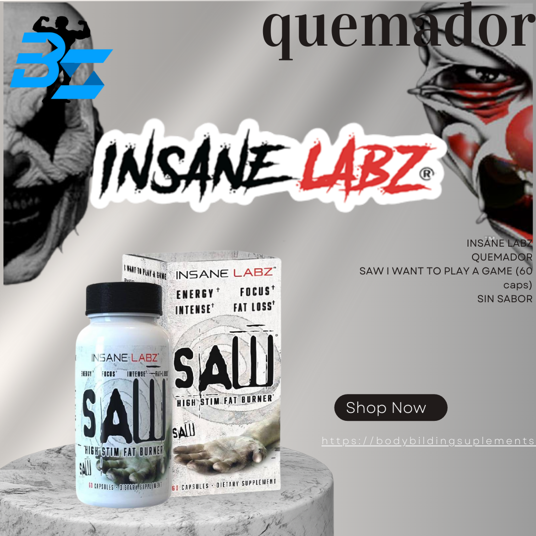 INSANE LABZ QUEMADOR SAW I WANT TO PLAY A GAME (60 caps) SIN SABOR