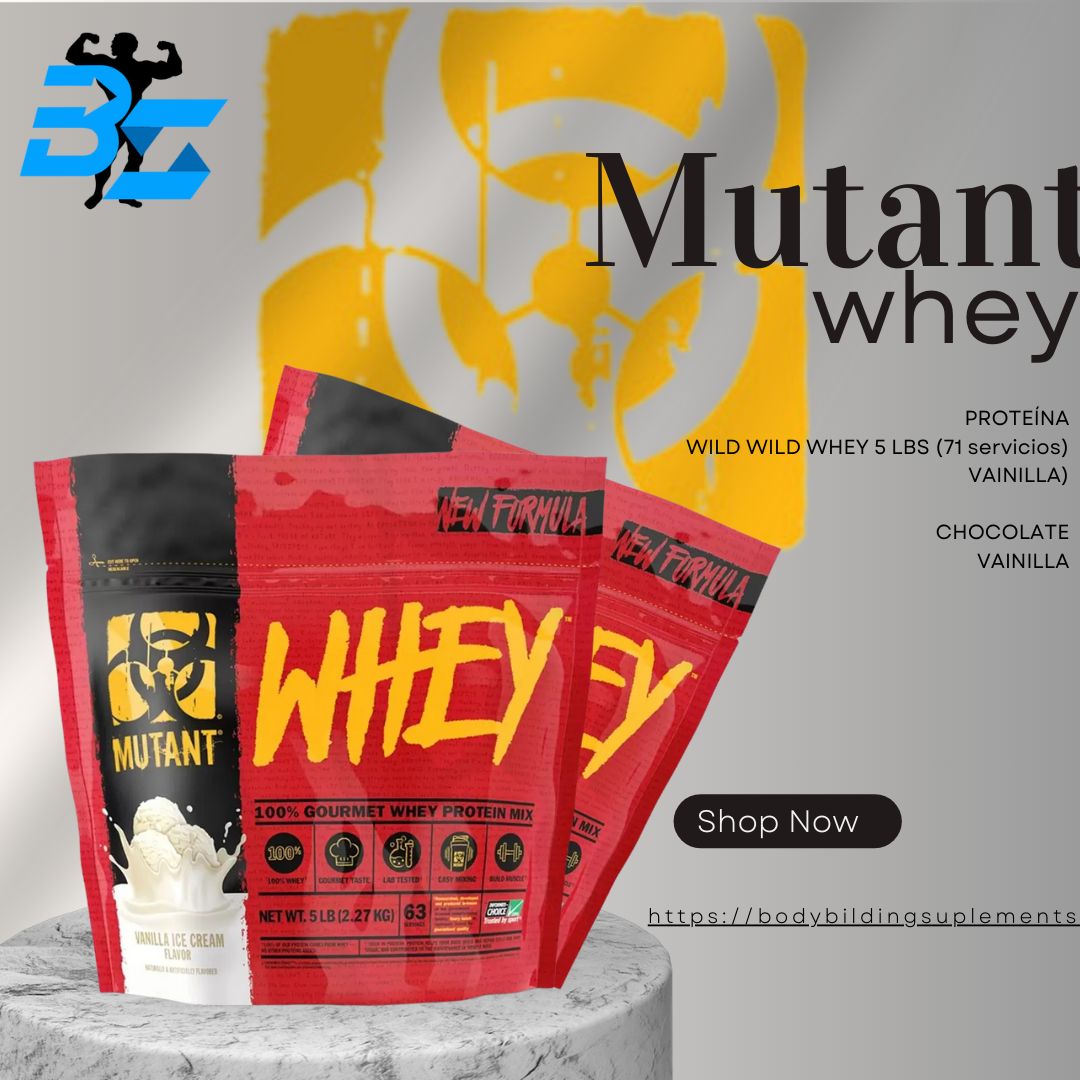 PROTEÍNA Mutant 100% WHEY 5 LBS (63 servicios)