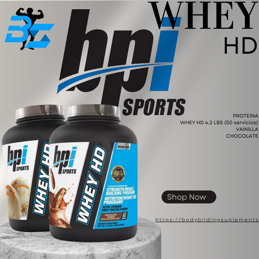 PROTEÍNA	WHEY HD 4.2 LBS (50 servicios)